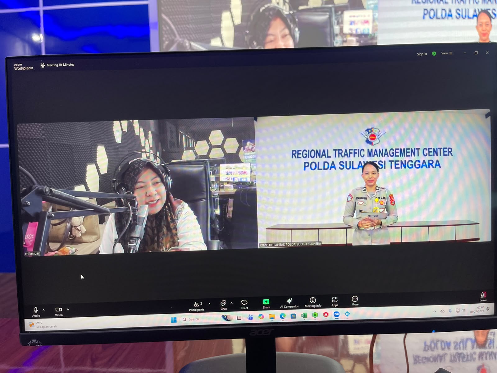 Ditlantas Polda Sultra dan RRI Kendari Hadirkan Live Report, Informasi Arus Lalu Lintas Disampaikan Secara Aktual kepada Masyarakat