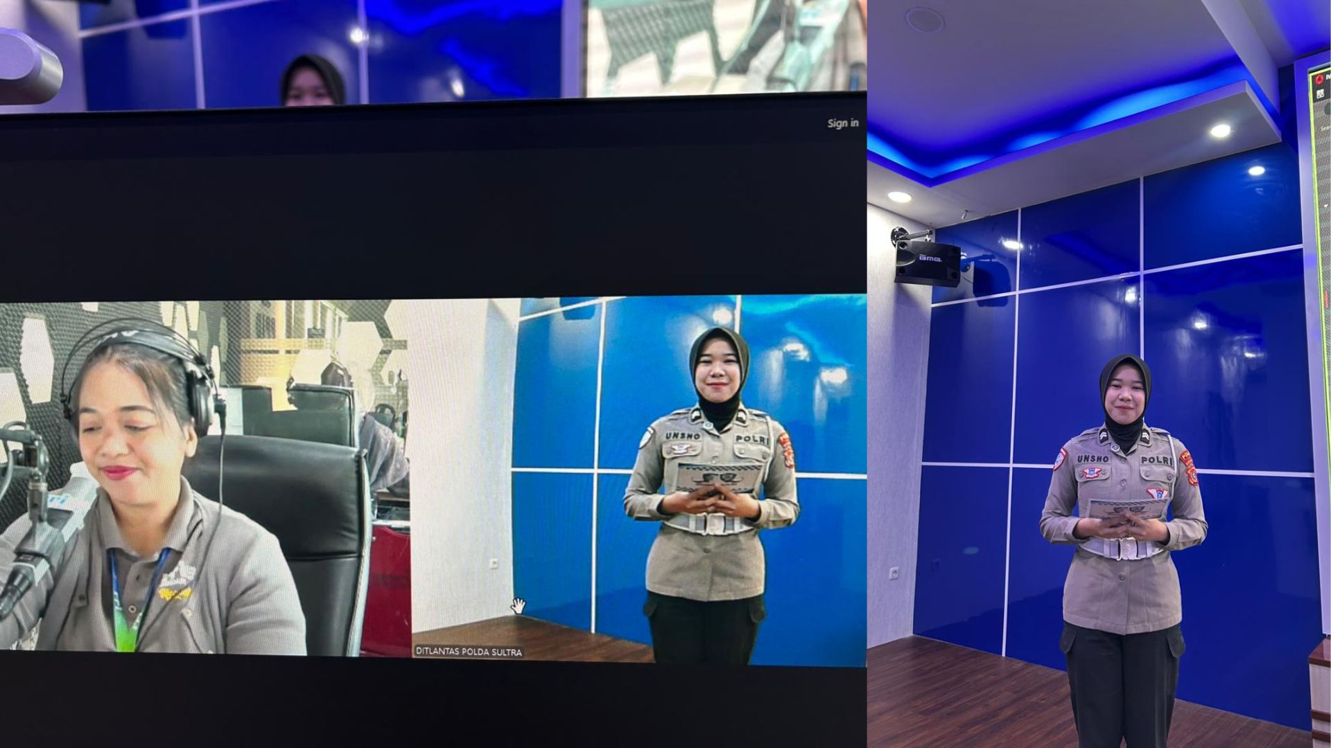 Pantau Arus Lalu Lintas, Ditlantas Polda Sultra Gandeng RRI Kendari Hadirkan Traffic Update