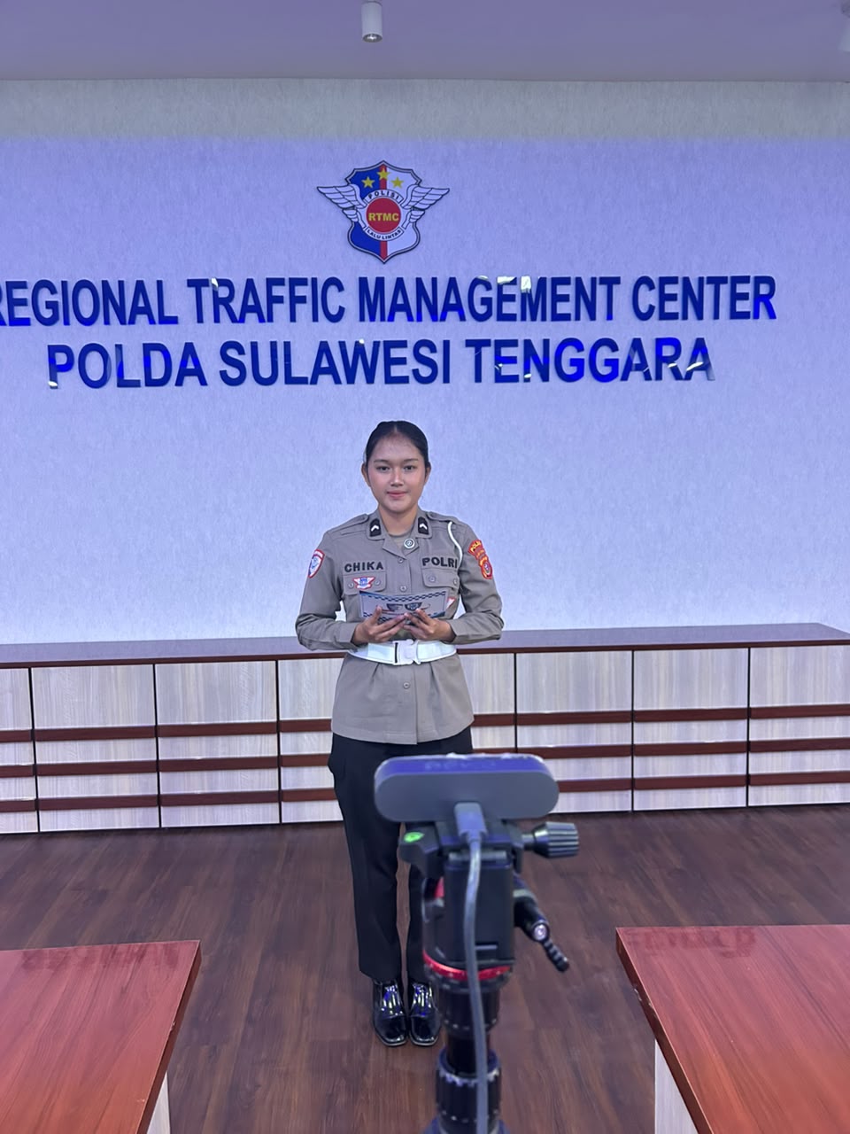 Ditlantas Polda Sultra Pantau Arus Lalu Lintas Lewat Live Report Bersama RRI Kendari