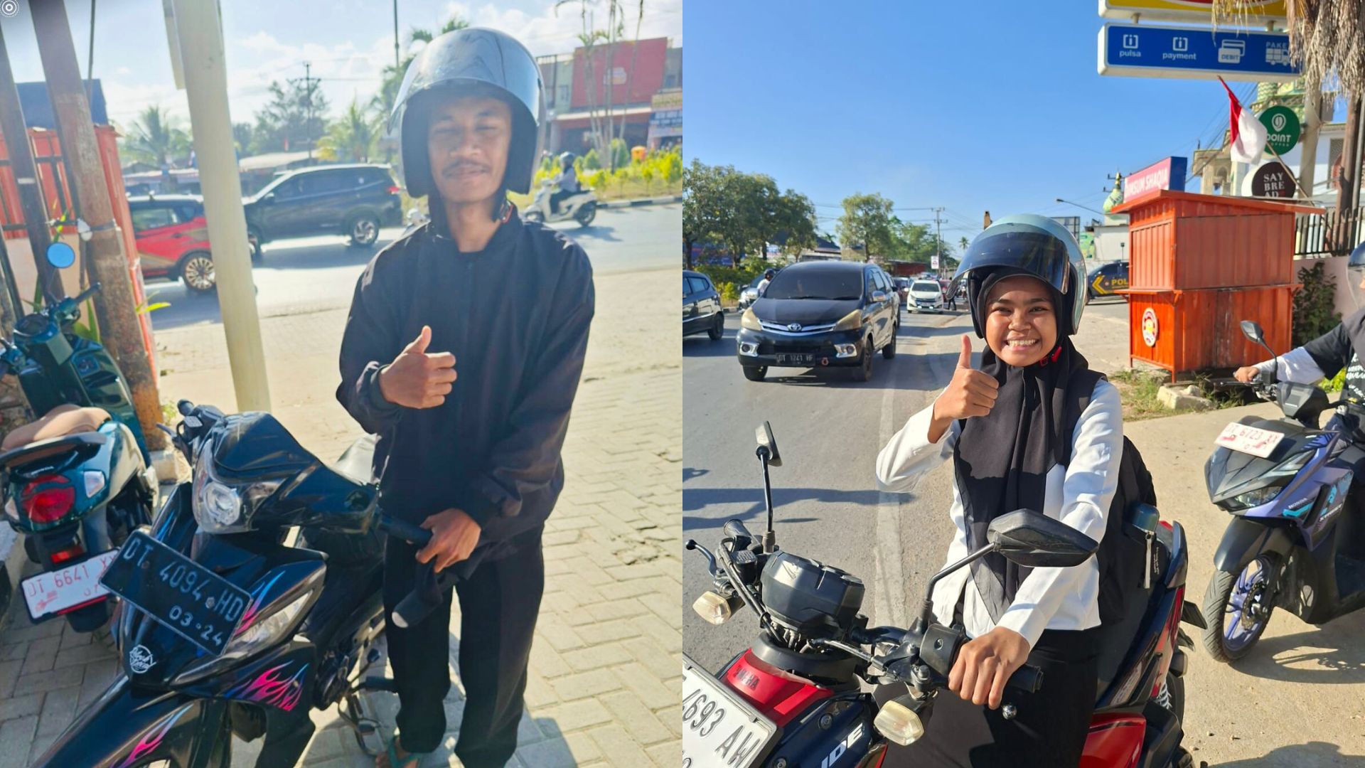 Polantas Edukasi Mahasiswa di Bundaran Super Hawk, Tekankan Pentingnya Helm SNI