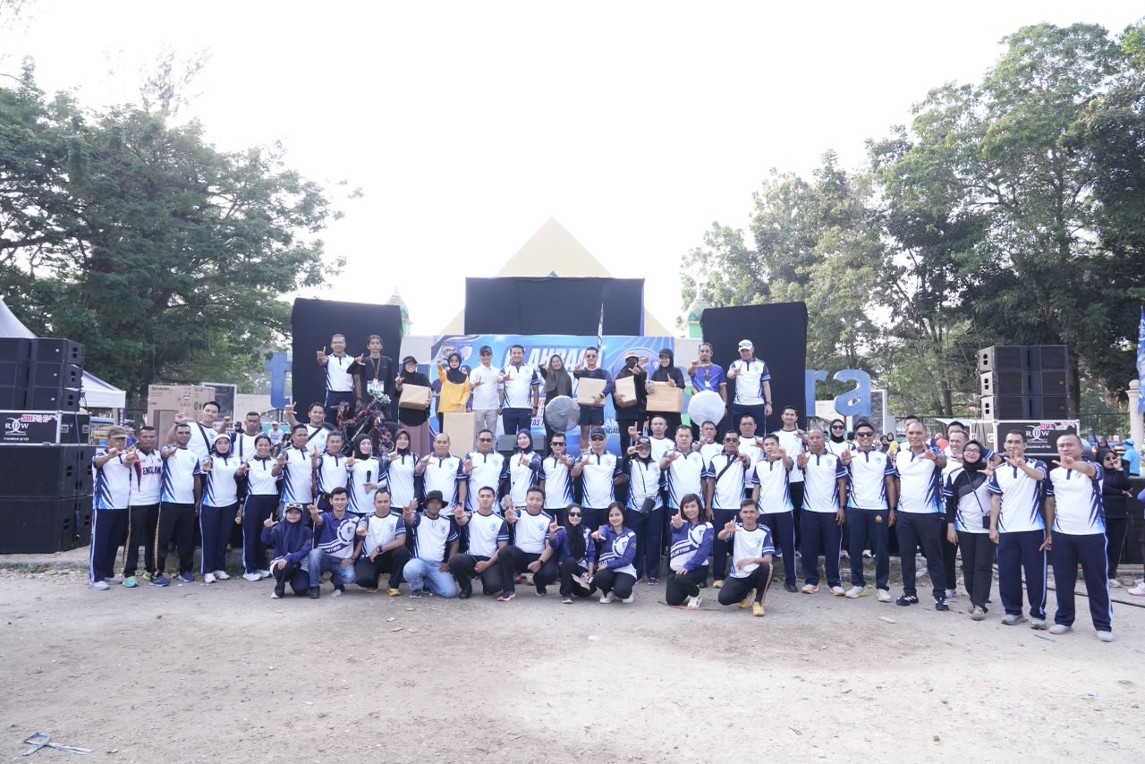 Semarak HUT Lalu Lintas ke-71, Ditlantas Polda Sultra Gelar Olahraga Bersama